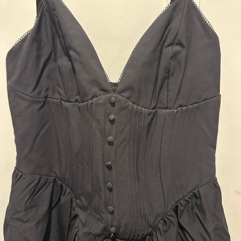 HOUSE OF CB Lova Corset Maxi Dress in Black Size Large - Picture 4 of 10